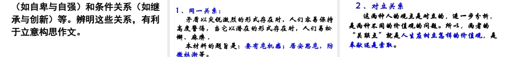 材料作文_审题立意