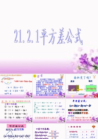 平方差公式课件新