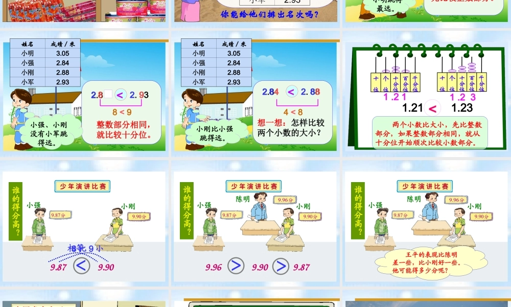 《比大小》教学参考课件2
