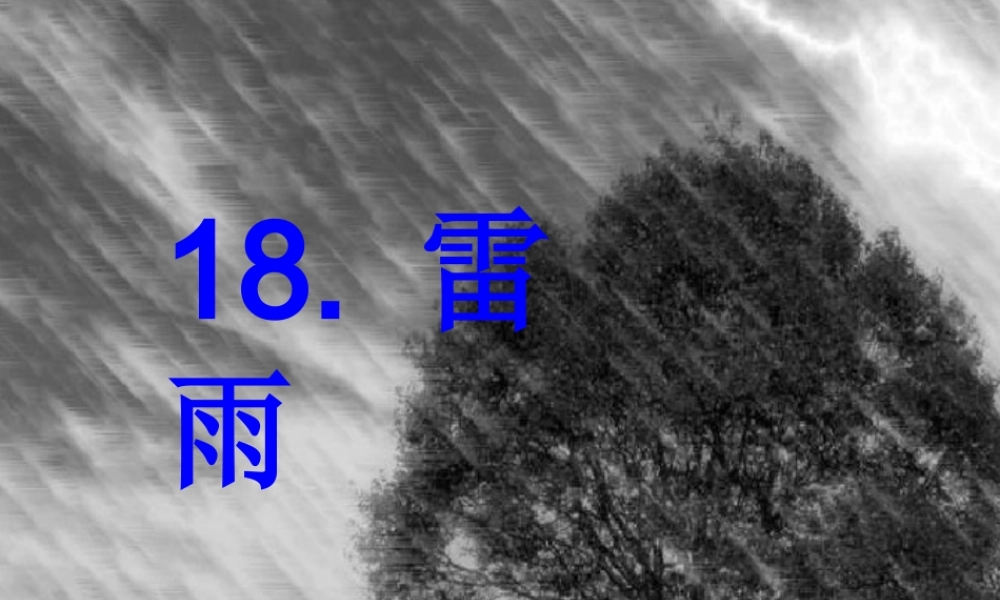 二年级下册语文课件雷雨PPT1