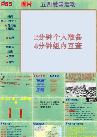中学七年级历史上册 第12课 北伐战争课件 鲁教版五四制 课件