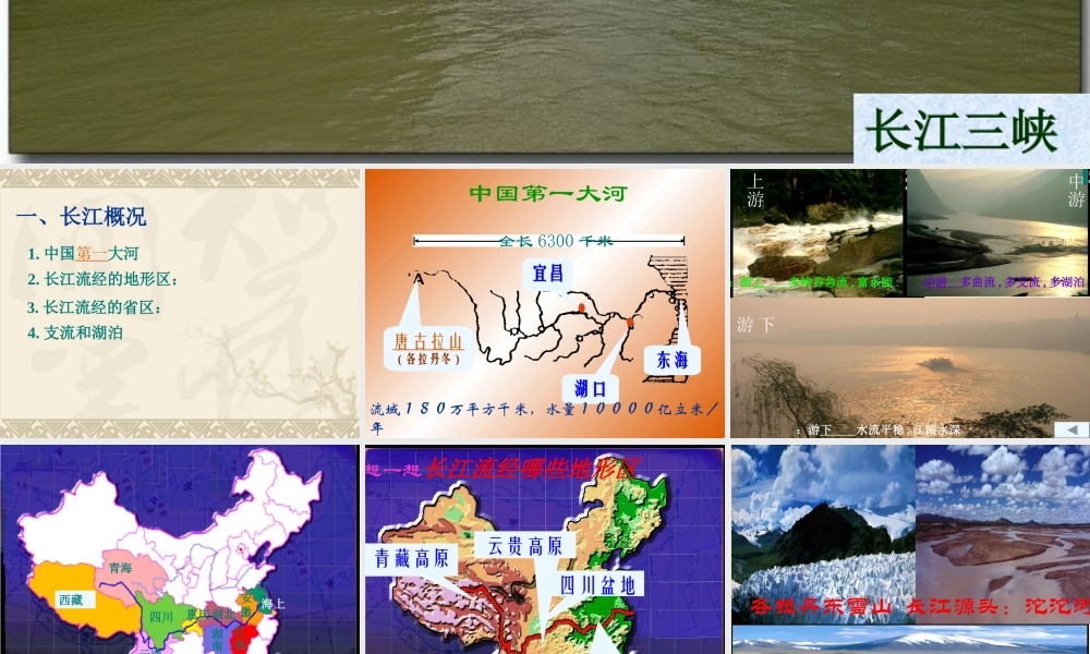 八年级地理长江的开发课件 新课标 人教版 课件