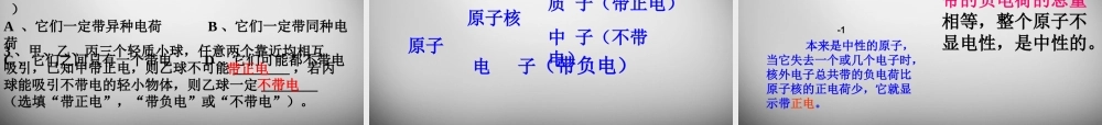 九年级物理全册 141 电是什么课件2 (新版)沪科版 课件