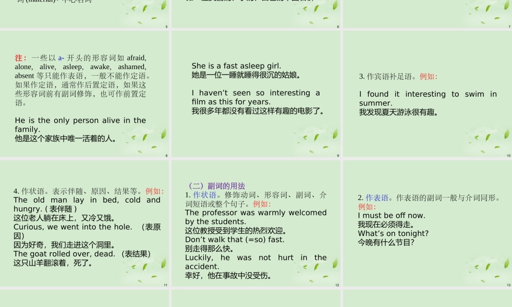 广西省高考英语轮一轮复习 Chapter5 SBⅠUnits 9～101课件