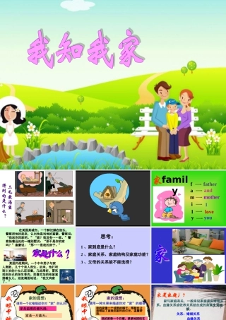 八年级上册第一课 第一课时 我知我家课件