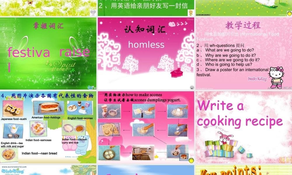 七年级英语下册 Module 3 Unit 4 The international food课件 牛津沈阳版 课件