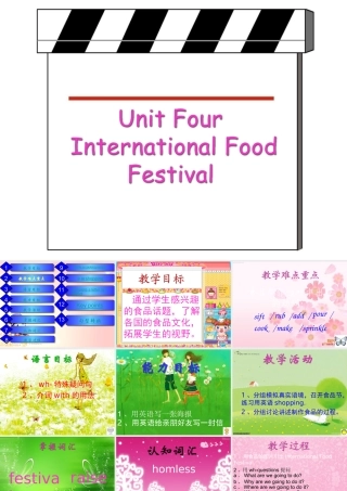 七年级英语下册 Module 3 Unit 4 The international food课件 牛津沈阳版 课件