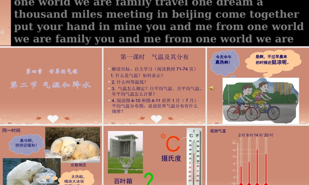 中学七年级地理上册 4.2 气温和降水课件 (新版)(湘教版) 课件