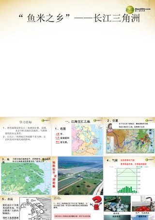 八年级地理下册 第七章 南方地区 第二节 鱼米之乡 ——长江三角洲地区课件 (新版)新人教版 课件