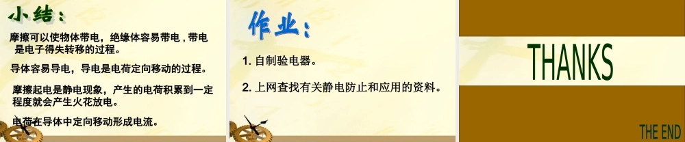 九年级物理(摩擦起电)课件