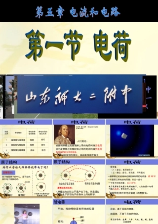 九年级物理(摩擦起电)课件