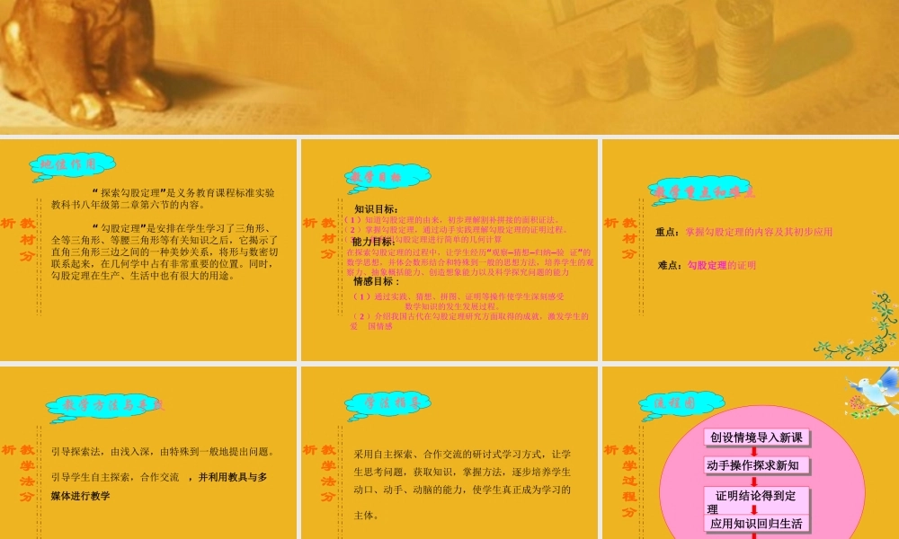 八年级数学下册 2.6探索勾股定理课件设计一 苏科版 课件