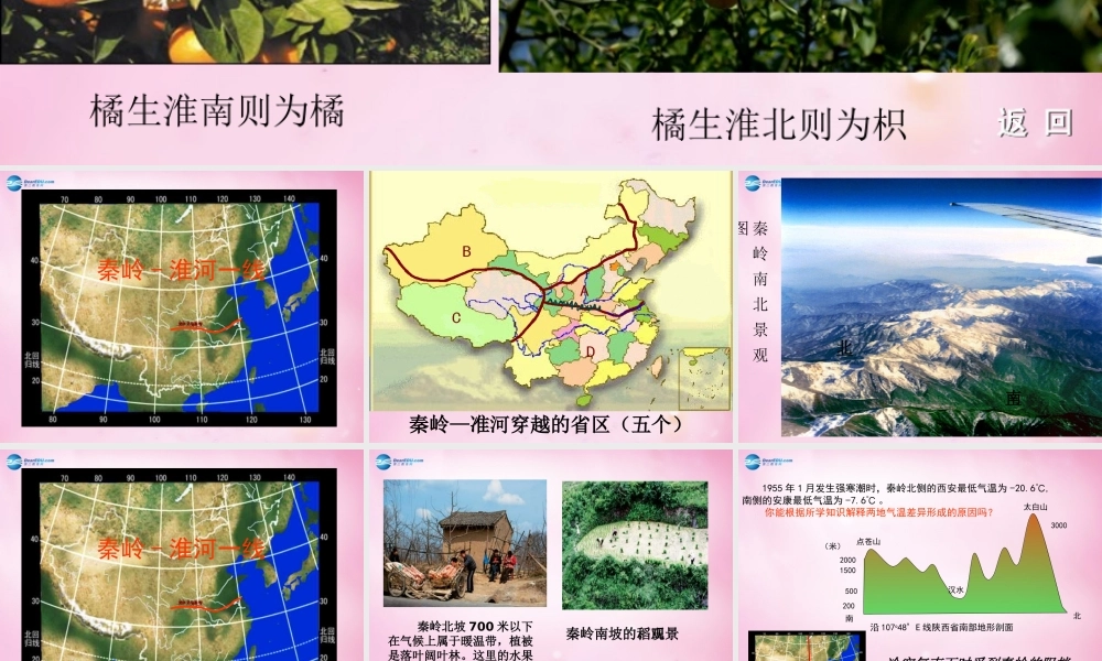 八年级物理下册 第五章 第一节 四大地理区域的划分课件 湘教版 课件