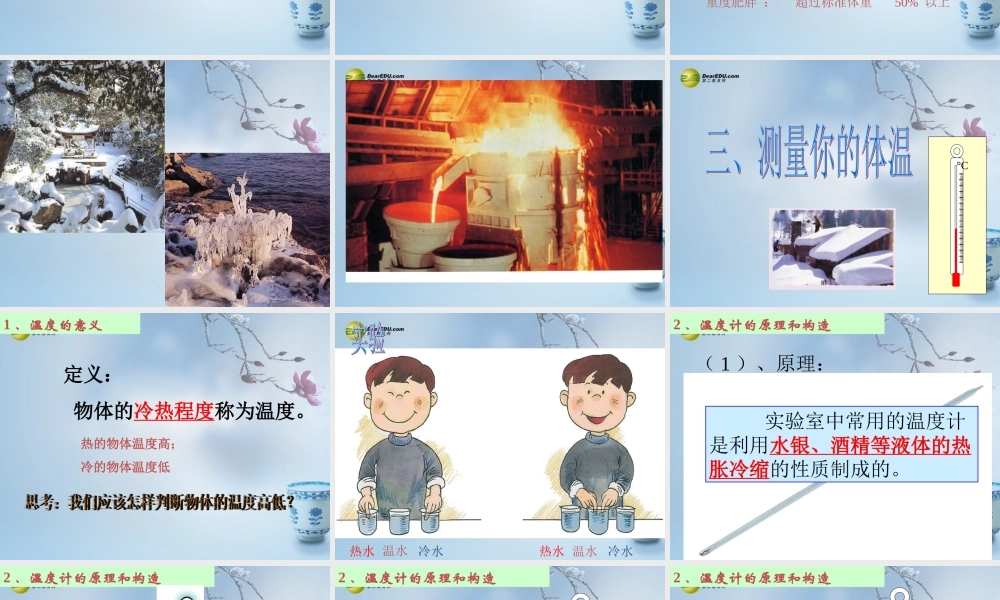 七年级科学上册 0.3 建立自己的健康信息档案课件2 华东师大版 课件