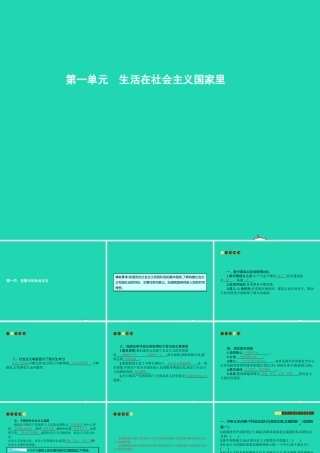 八年级政治下册 第一单元 生活在社会主义国家里 第一节 发展中的社会主义课件 湘教版 课件