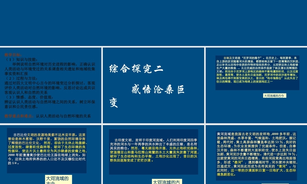 八年级历史上册 综合探究二(感悟沧桑巨变)课件 人教新课标版 课件