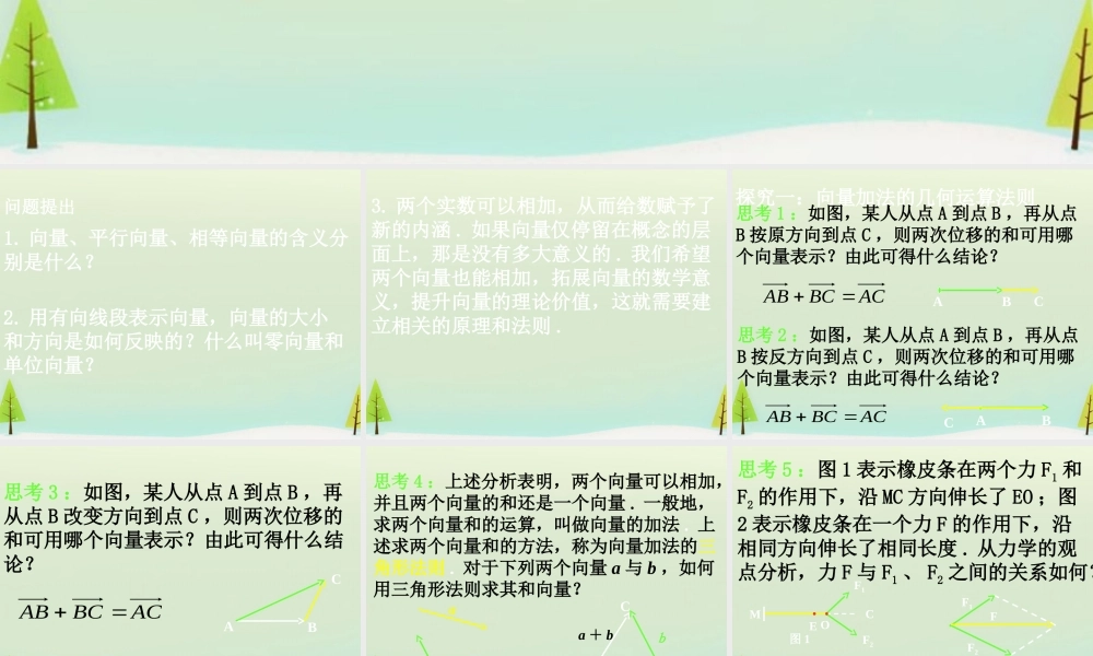 数学 2.2.1向量的加法运算及其几何意义(二)课件 新人教A版必修4 课件