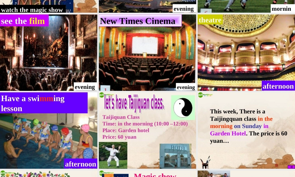 七年级英语上册 module6 Unit2 Let s  go to the cinema on Friday课件(6) 外研版 课件