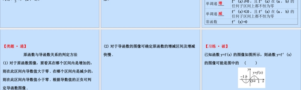 数学 第三章 导数应用 3.1.1 导数与函数的单调性课件 北师大版选修2 2 课件