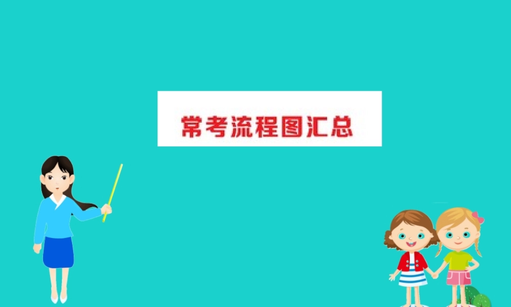 八年级生物下册 期末抢分必胜课 常考流程图汇总课件(新版)新人教版 课件