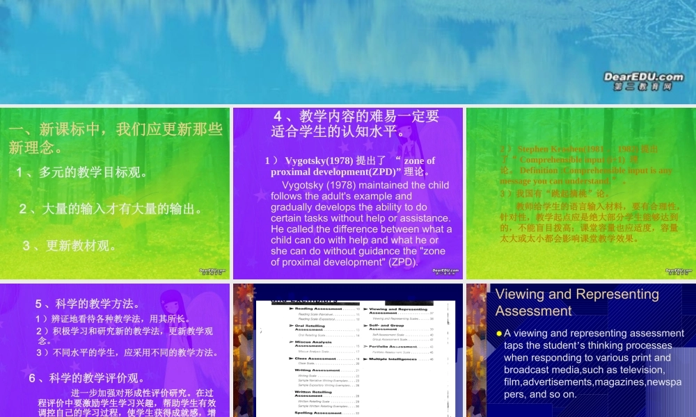 新理念下的英语课堂教学方法的变化 人教版 课件