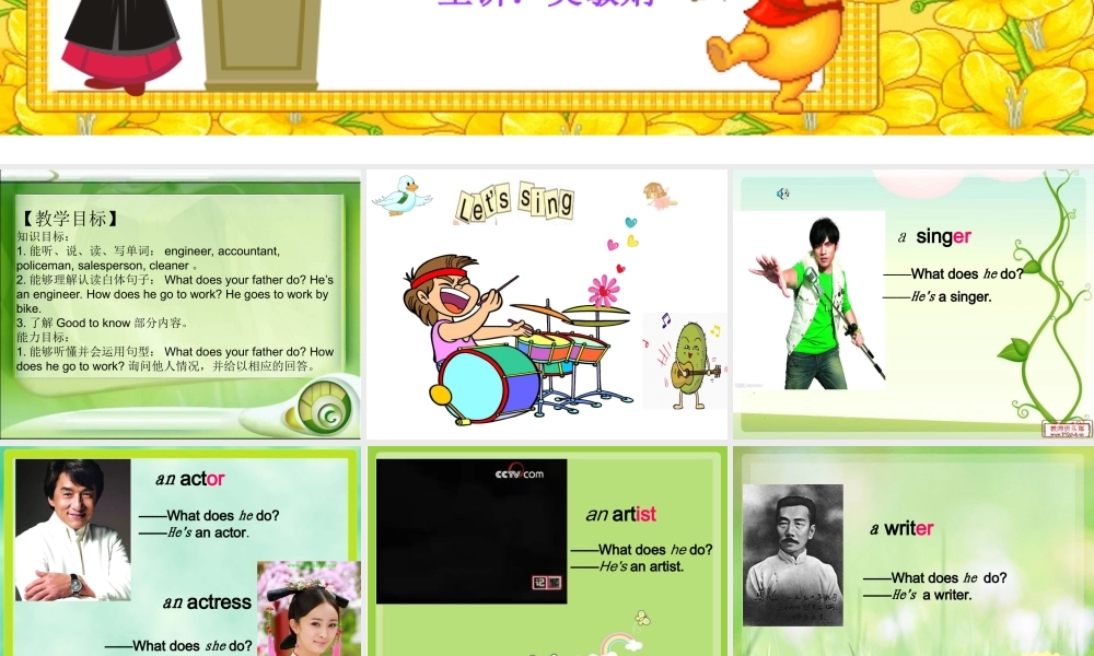 PEP版小学英语六年级上册第五单元B部分Let’s+learn课件[1]