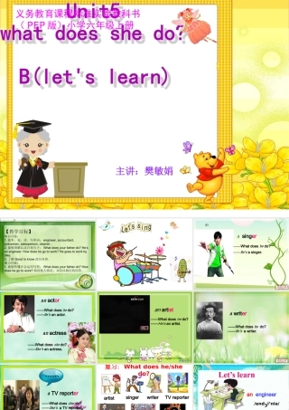 PEP版小学英语六年级上册第五单元B部分Let’s+learn课件[1]