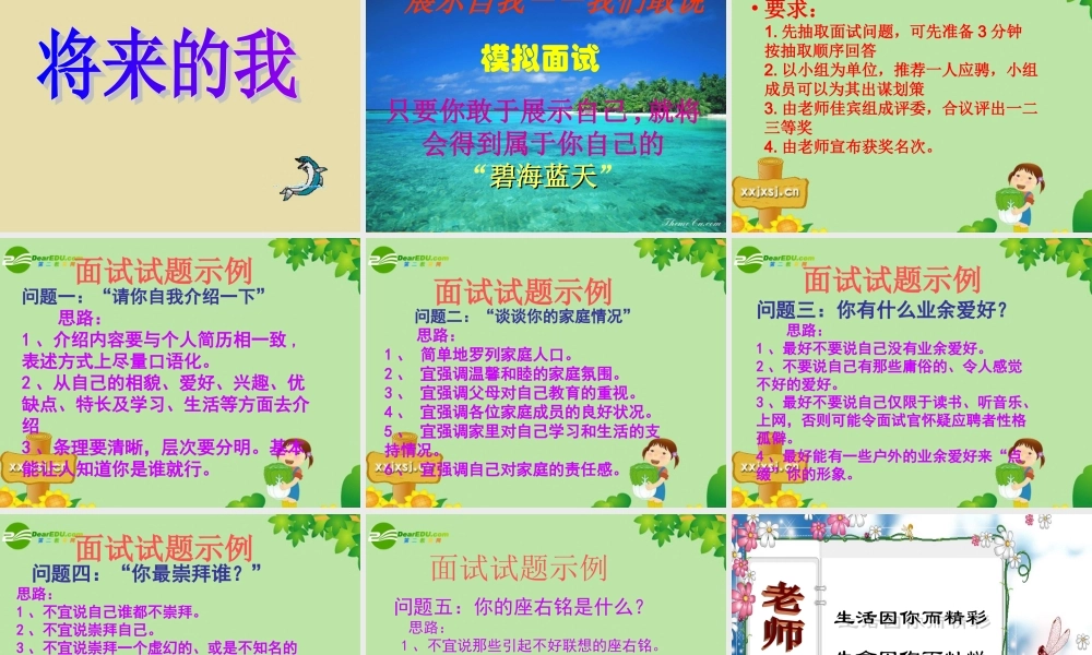 七年级语文上册 综合性学习(这就是我)课件 人教新课标版 课件