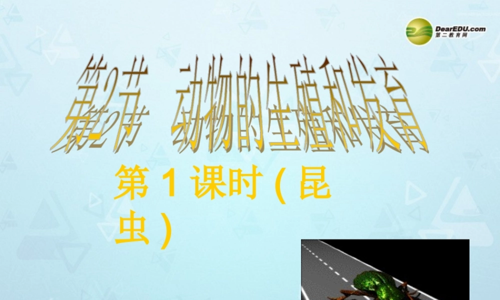 八年级生物上册 昆虫的生殖和发育课件 济南版 课件