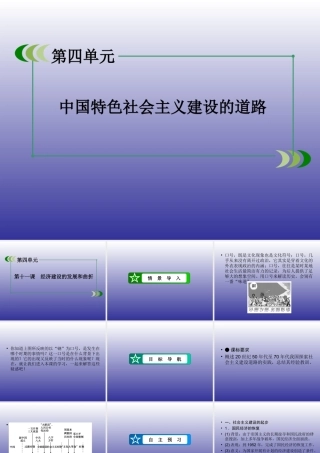 2014-2015学年高中历史必修II人教新课标+第11课+经济建设的发展和曲折+课件（共61张PPT）