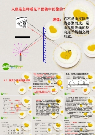 八年级物理上册 3.3凸透镜成像规律课件 人教新课标版 课件