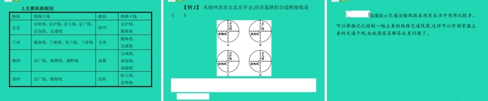 中考地理 第一编 基础篇 第三部分 中国地理上第17课时 交通运输课件