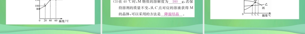 中考化学总复习 滚动小专题(五)溶解度曲线及其应用课件