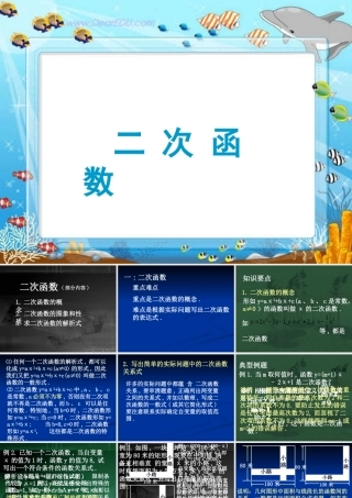 新课标中考数学复习课件 二次函数 课件