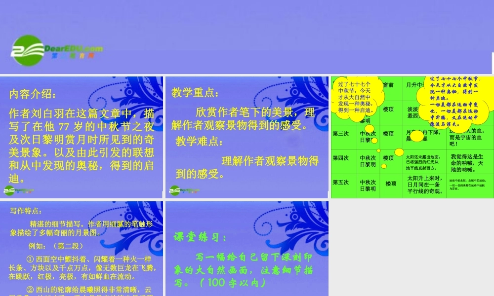 九年级语文上册 第7课(日月经天)课件  北京课改版 课件