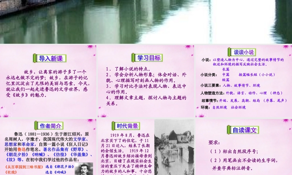 九年级语文上册 9(故乡)课件2 新人教版 课件