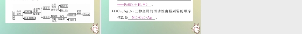 中考化学复习 滚动小专题(二)金属活动顺序的探究与应用课件