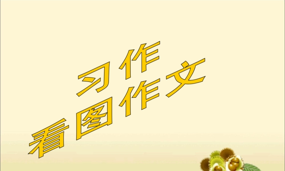 《语文园地四·习作》教学课件