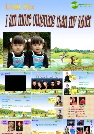 八年级英语上册 Unit 6 I m more outgoing than my sister单元课件 人教新目标版 课件