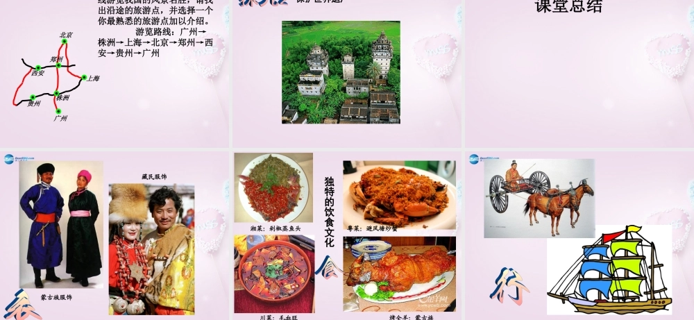 八年级地理上册 第四章 第四节 民俗与旅游课件 粤教版 课件