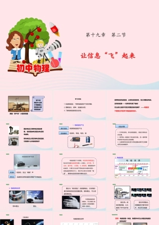 九年级物理全册 192 让信息飞起来课件(新版)沪科版 课件