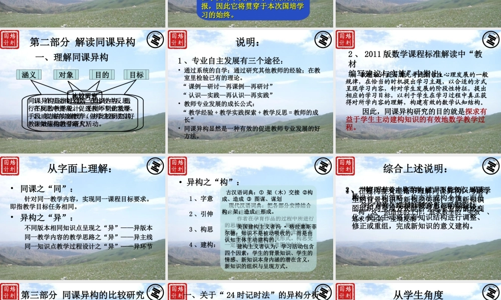 梁建业—个性化案例研评之同课异构