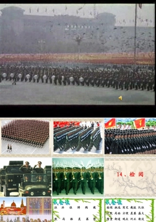 课标版三年级下册《检阅》课件