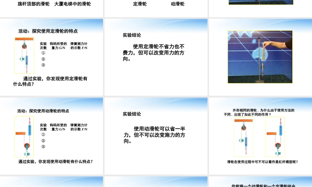 初中物理竞赛 滑轮课件