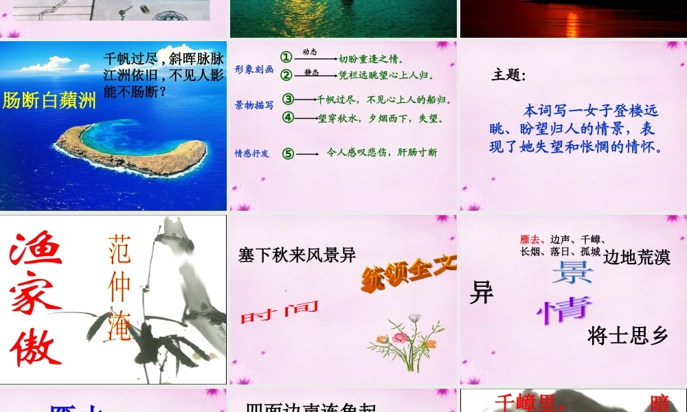 九年级语文上册 第六单元 25(词五首)课件 新人教版 课件