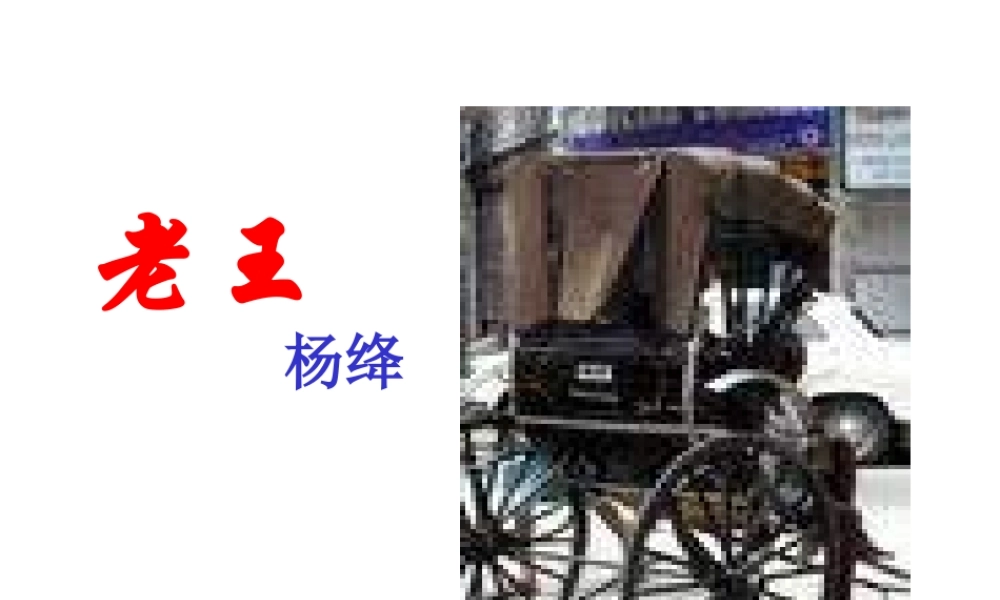 八年级语文老王6课件