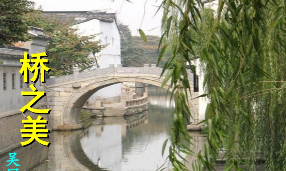 八年级语文上册 (桥之美)优秀课件(15页) 人教新课标版 课件