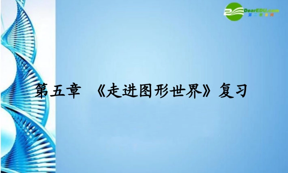 七年级数学上册 第五章 (走进图形世界)复习课件 苏科版 课件