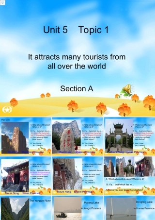 九年级英语下unit5 Topic1 SectionA课件
