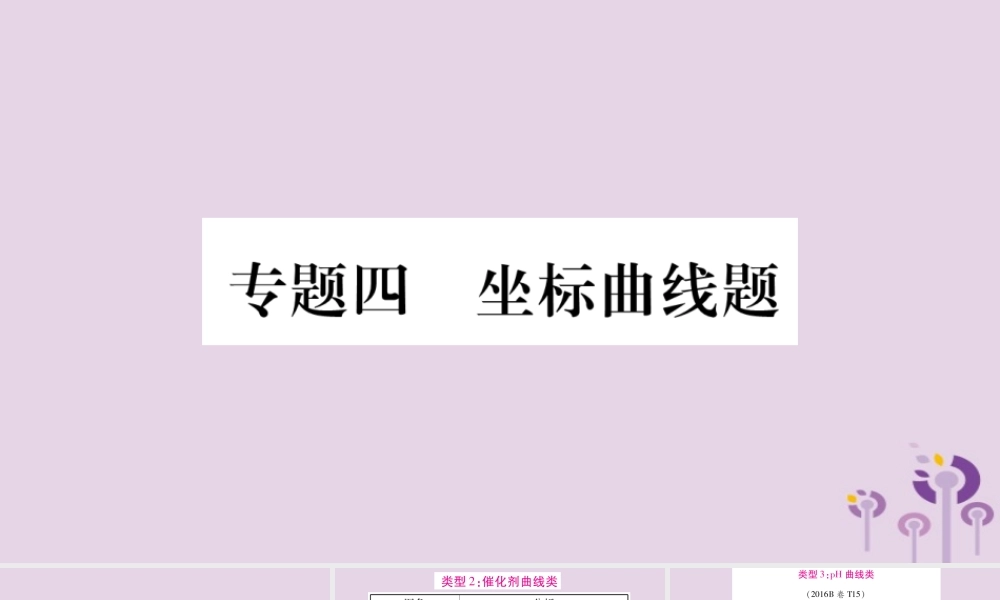 中考化学复习 第二部分 重难题型专题突破 专题四 坐标曲线题(精讲)课件